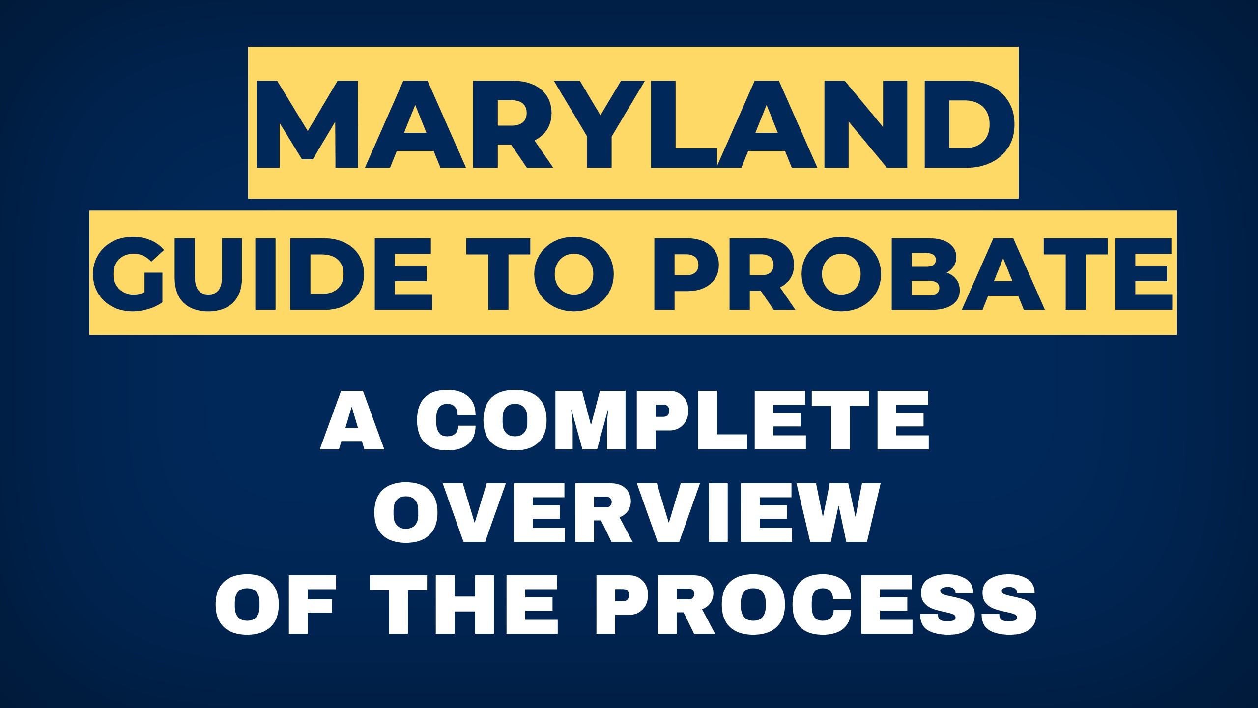 maryland probate process